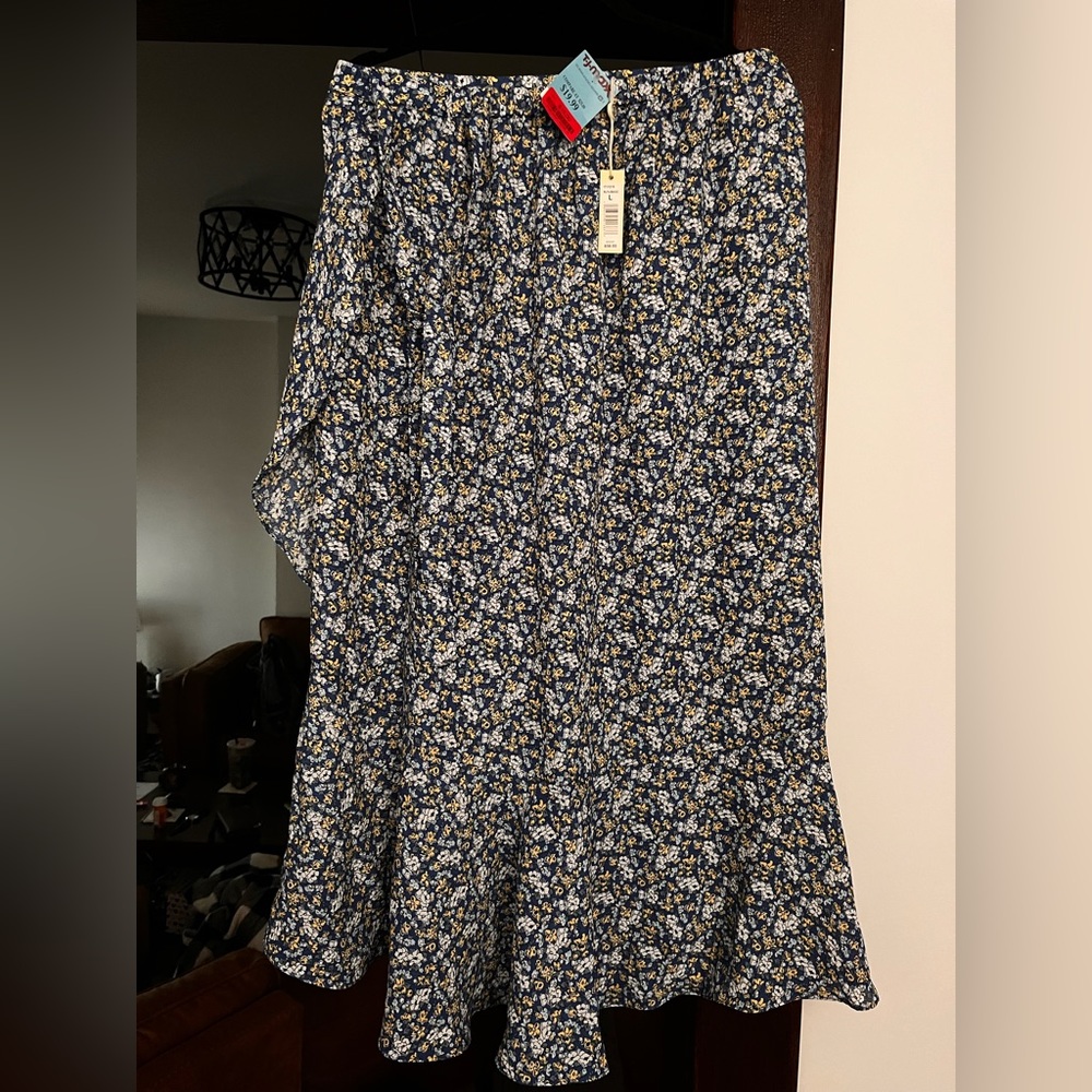 Floral Wrap Skirt (Large)